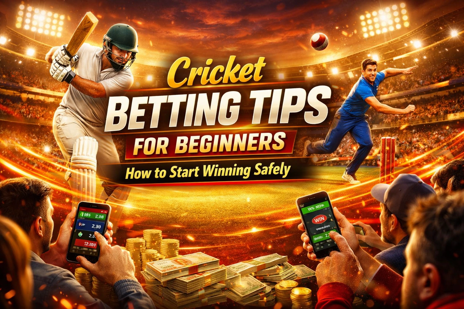 Read more about the article Cricket Betting Tips for Beginners – How to Start Winning Safely