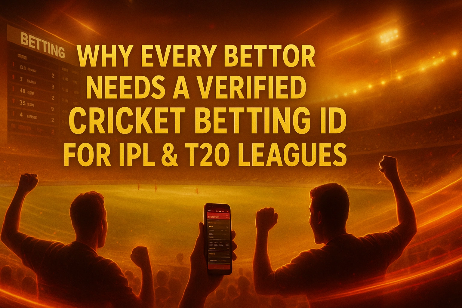 Why Every Bettors Neeed Verified Cricket Betting ID for IPL & T20 Leagues