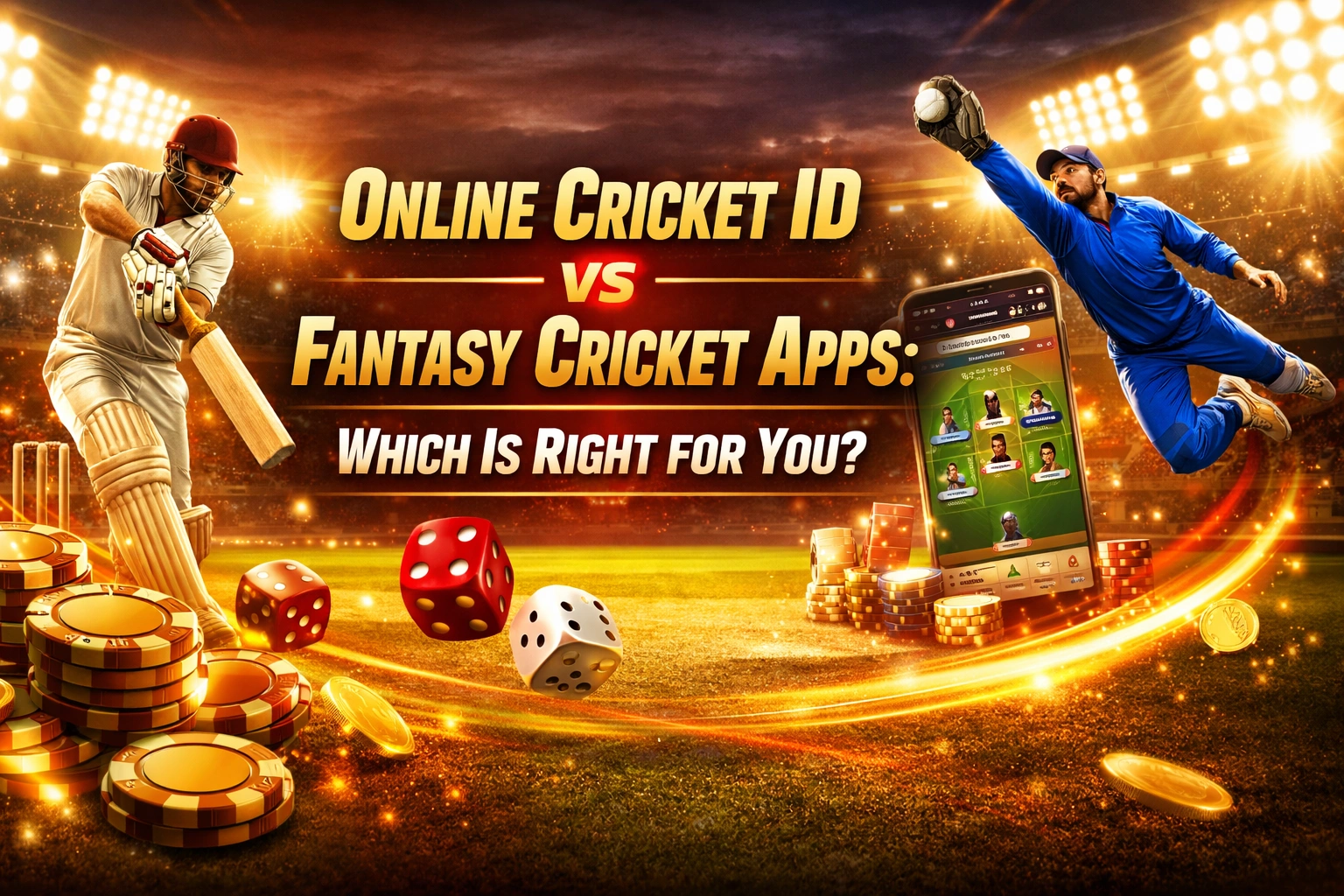 Read more about the article Online Cricket ID vs Fantasy Cricket Apps: Which Is Right for You?