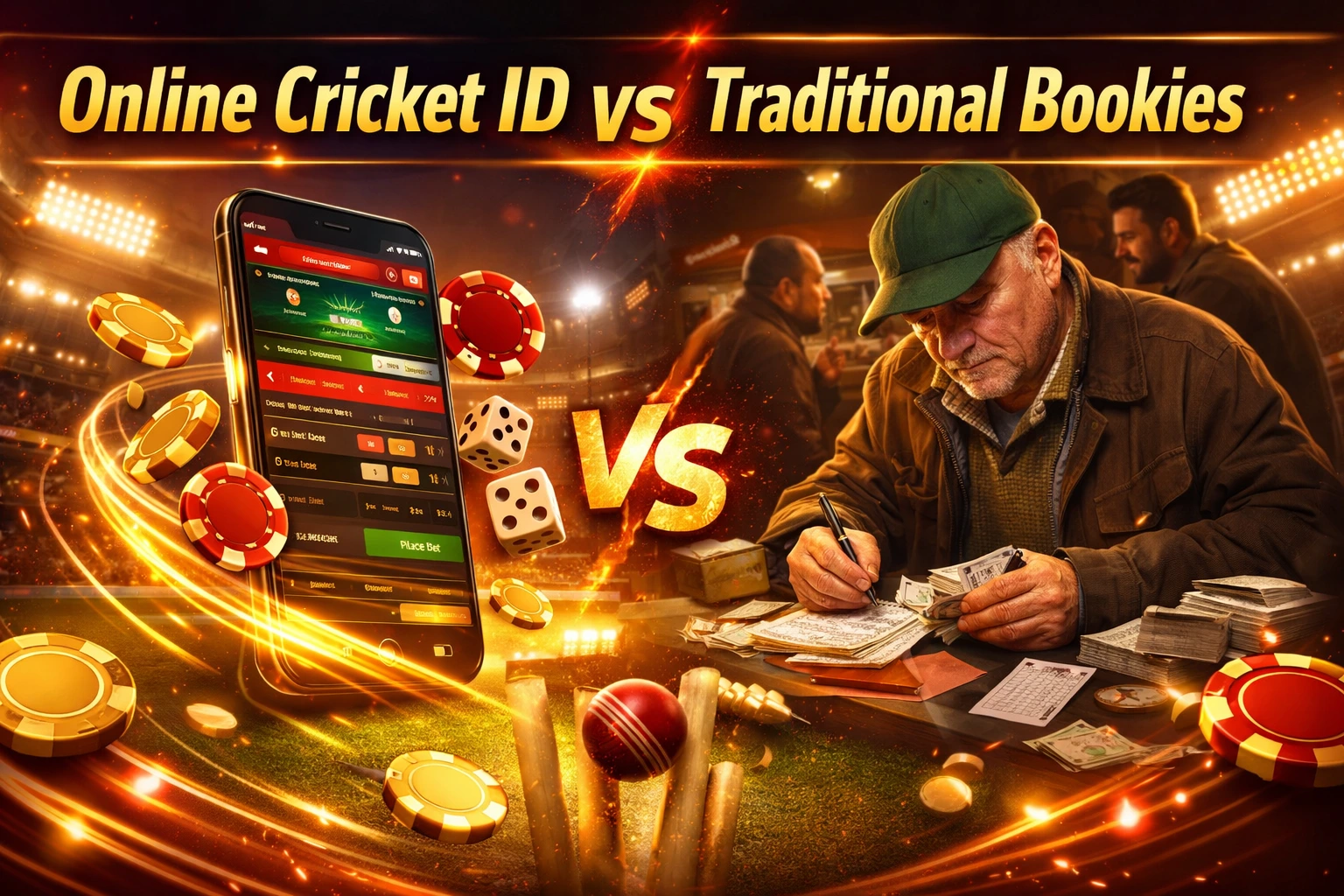 Read more about the article Online Cricket ID vs Traditional Bookies – What’s the Difference?