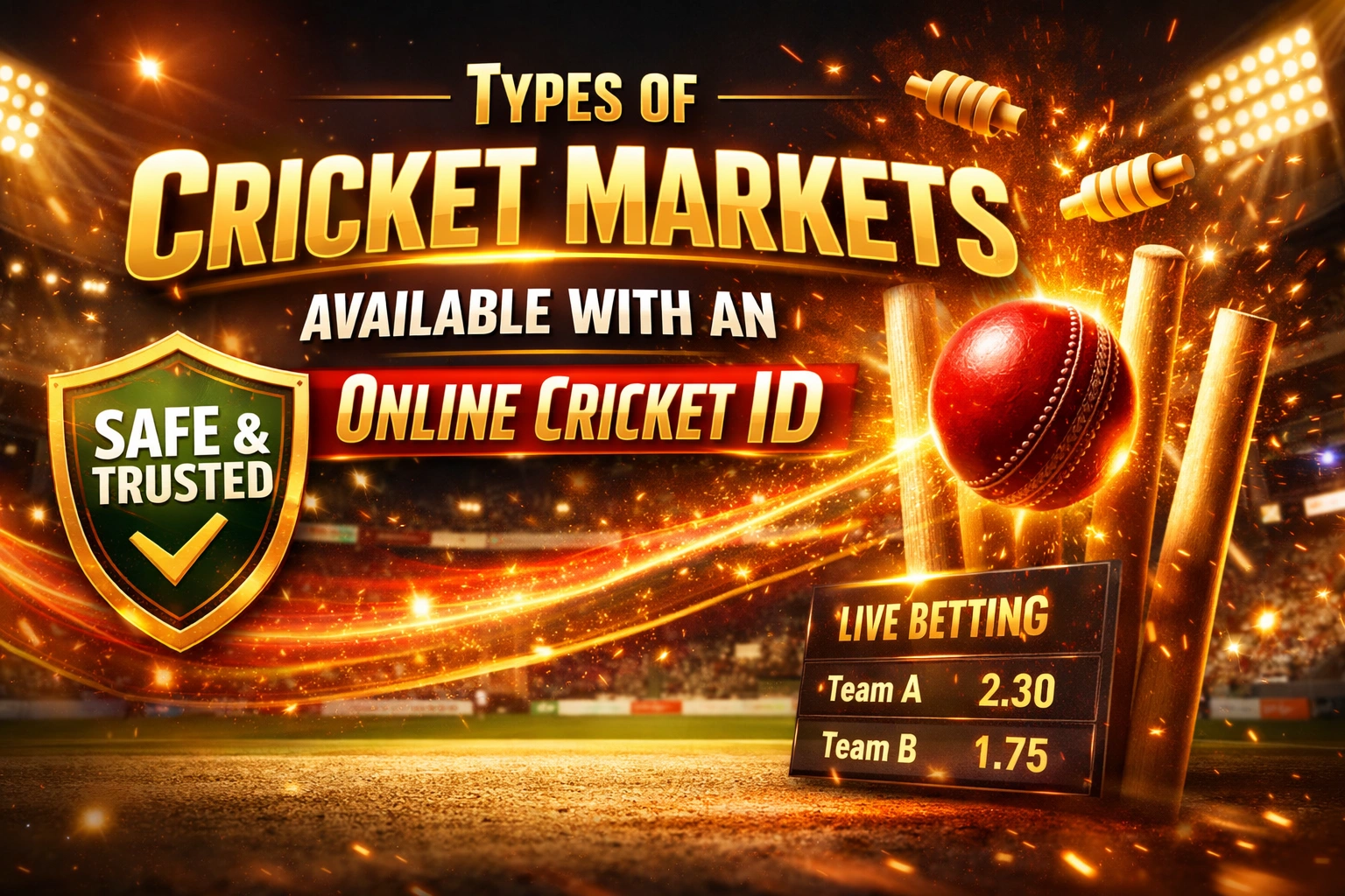 Types of Cricket Markets Available with an Online Cricket ID