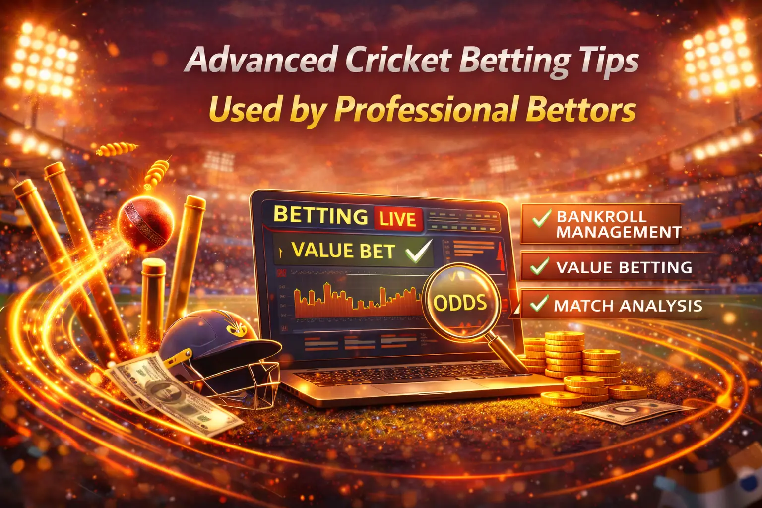 Read more about the article Advanced Cricket Betting Tips Used by Professional Bettors