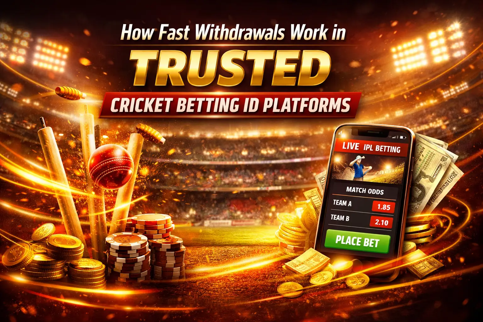 Read more about the article How Fast Withdrawals Work in Trusted Cricket Betting ID Platforms