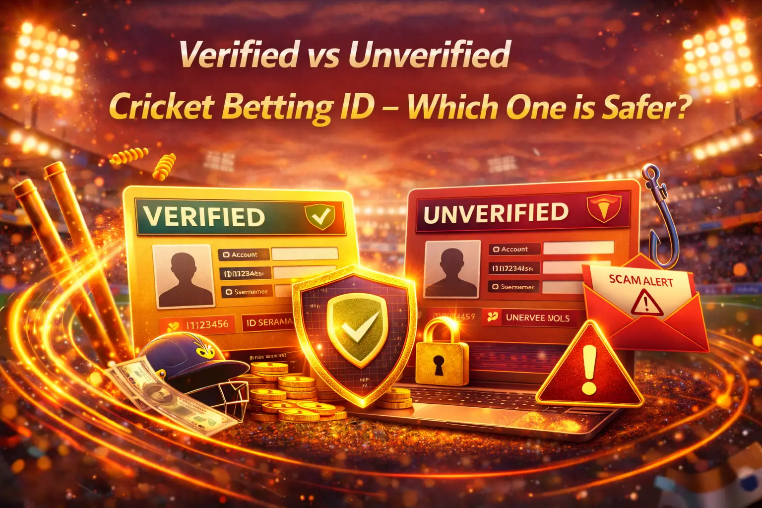Read more about the article Verified vs Unverified Cricket Betting ID – Which One is Safer?