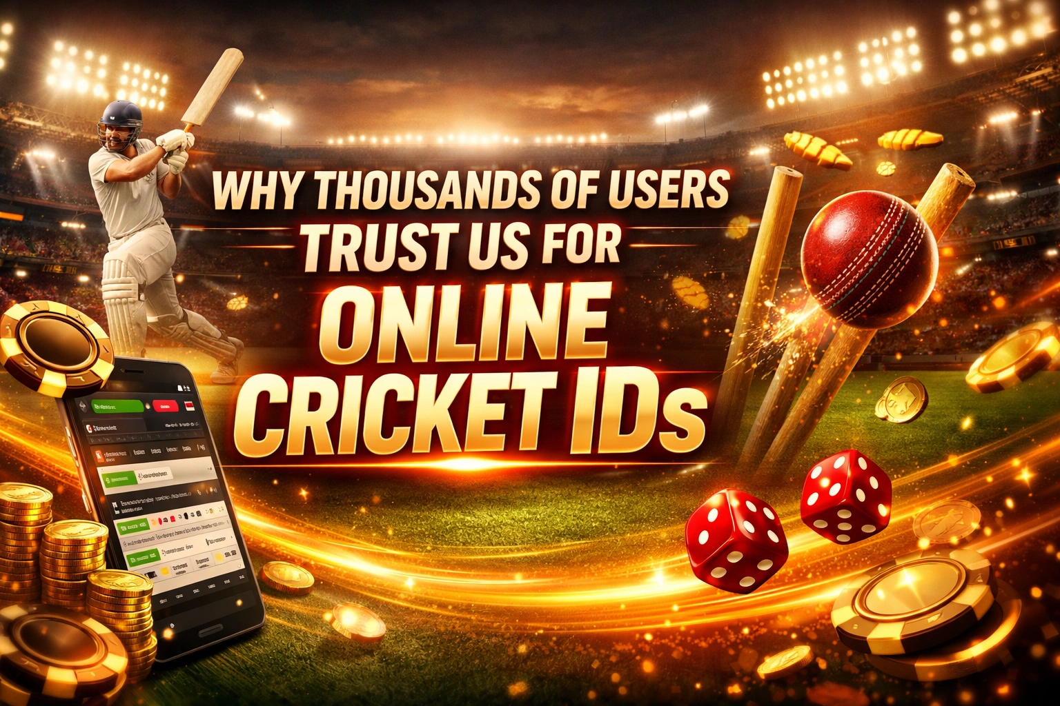 Read more about the article Why Thousands of Users Trust Us for Online Cricket IDs