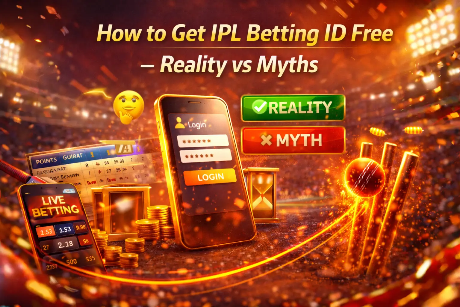 Read more about the article How to Get IPL Betting ID Free – Reality vs Myths