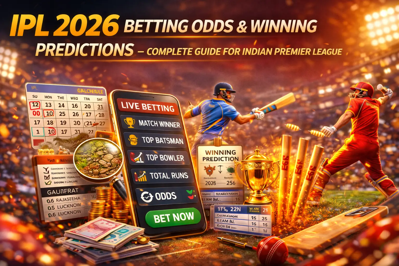Read more about the article IPL 2026 Betting Odds & Winning Predictions – Complete Guide for Indian Premier League