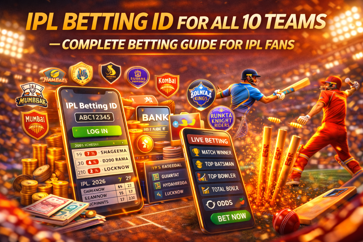 IPL Betting ID for All 10 Teams – Complete Betting Guide for IPL Fans