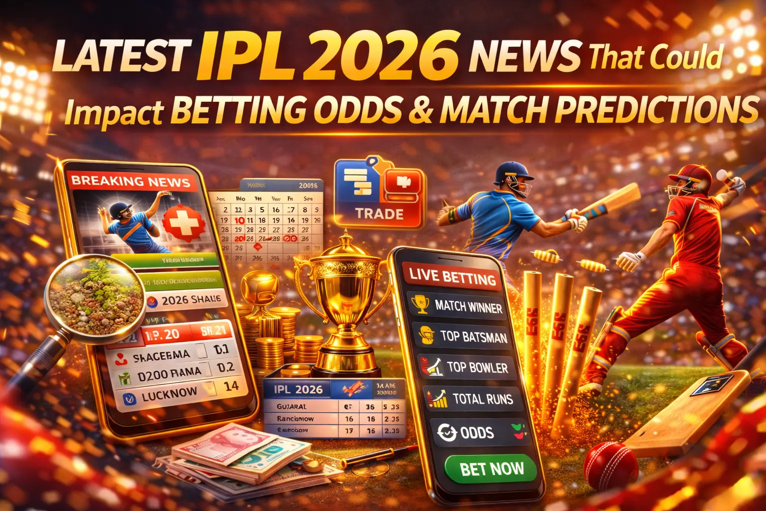 Read more about the article Latest IPL 2026 News That Could Impact Betting Odds & Match Predictions