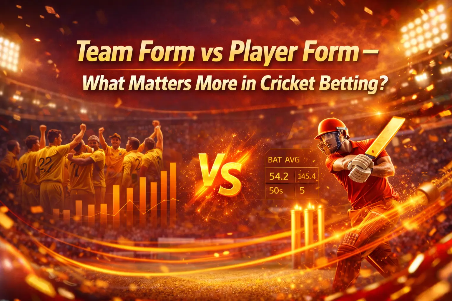 Read more about the article Team Form vs Player Form – What Matters More in Cricket Betting?