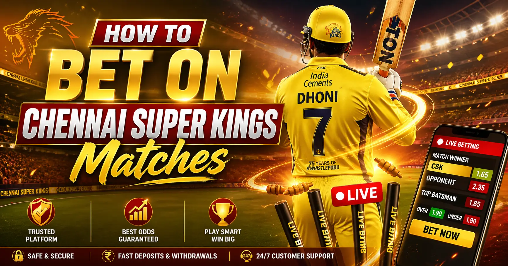 Read more about the article How to Bet on Chennai Super Kings Matches