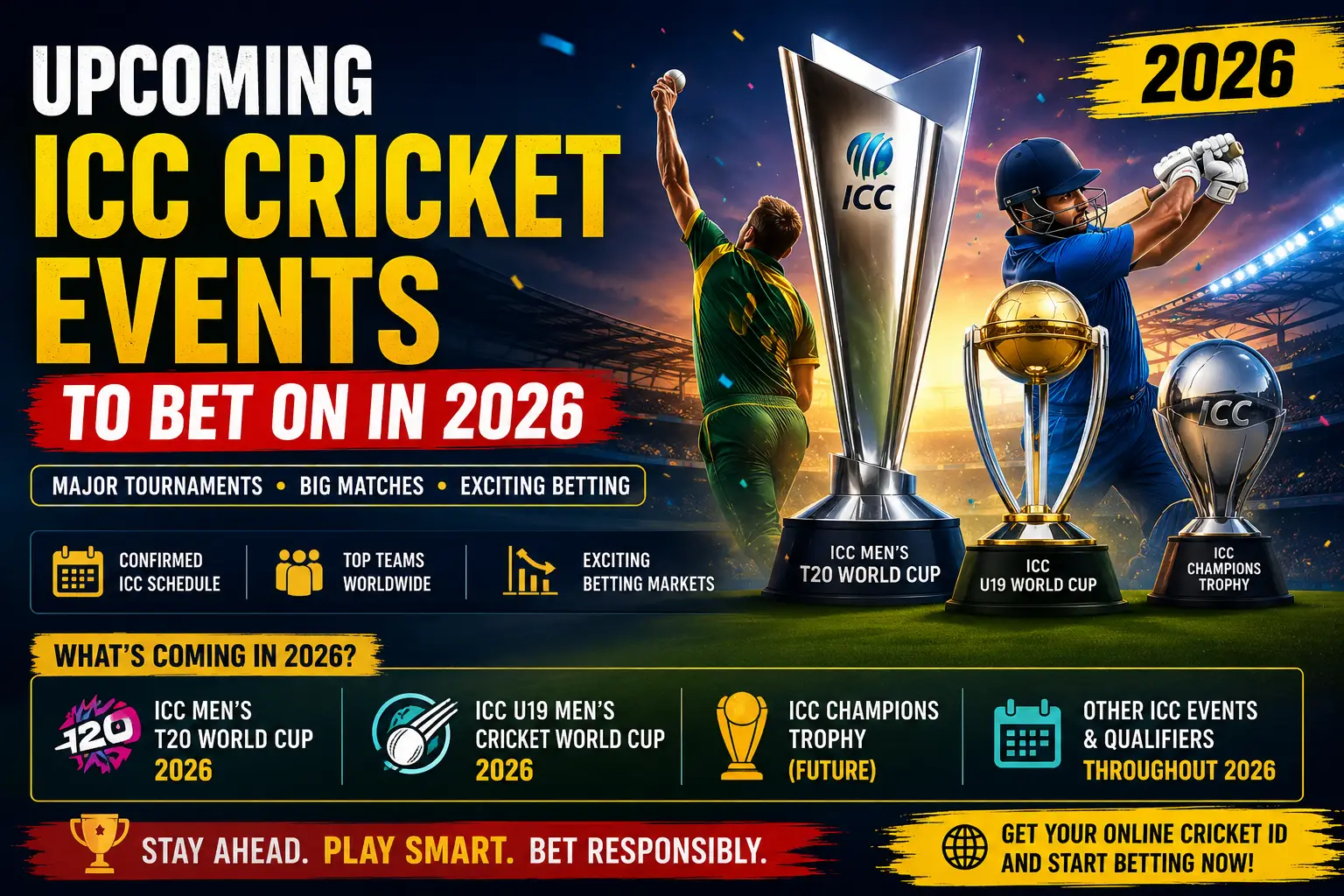 Read more about the article Upcoming ICC Cricket Events to Bet on in 2026