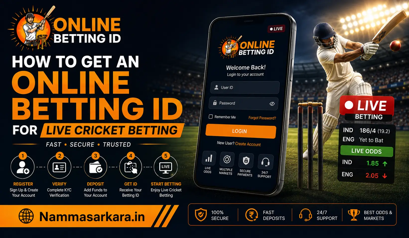 How to Get an Online Betting ID for Live Cricket Betting